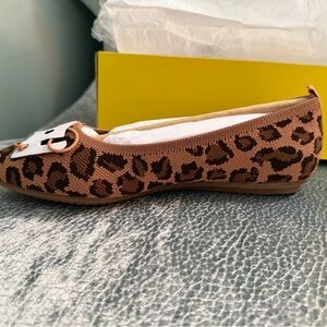 Vince Camuto Tan Leopard Pattern Loafers